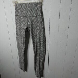 Lululemom Women's 4 Wunder Under Arrow Jacquard Leggings High Rise Crop